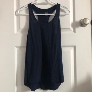 Navy Blue Racerback Tank Top